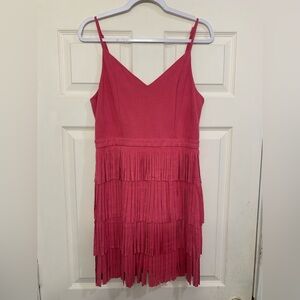 L&B Lucky & Blessed Pink Sleeveless Size  Medium Western Dress.          3187